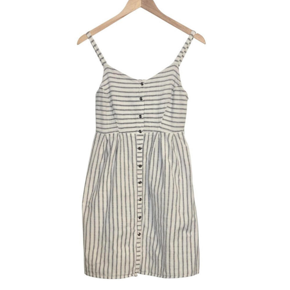 Old Navy Womens XS Striped Button Front Sundress Smocked Back Summer Dress